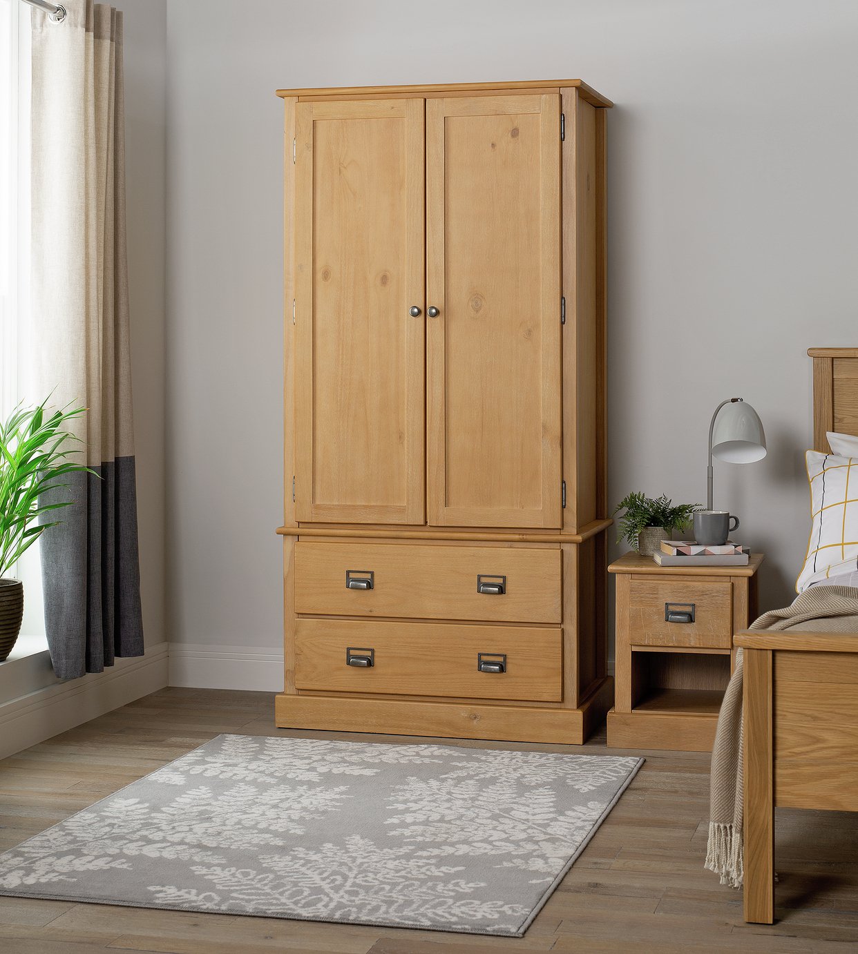 Argos Home Drury Light Pine 2 Door 2 Drawer Wardrobe Review