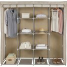 Buy Argos Home Triple Modular Metal Framed Jute Fabric Wardrobe ...