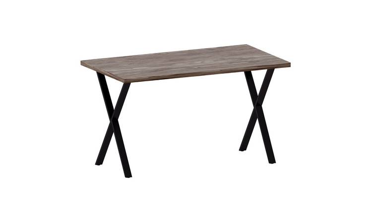 Vida Designs 4 Seater Dining Table With X Shape Legs - Walnut