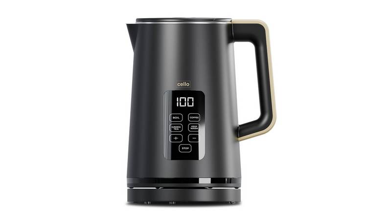 Cello Digital Kettle with Temperature Control - Ash Black