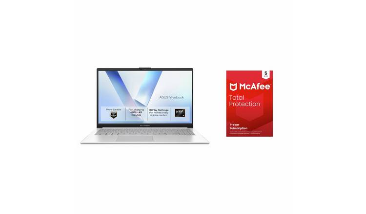 ASUS Vivobook Go 15 15in R5 16GB 512GB Laptop - Silver