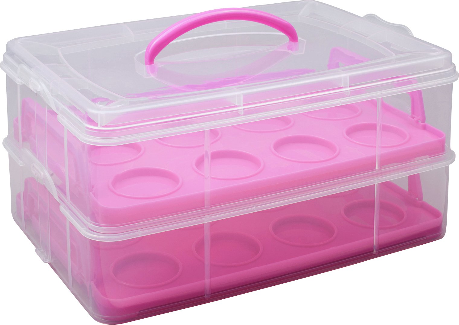 Argos Home Rectangular Cake Carrier - Pink