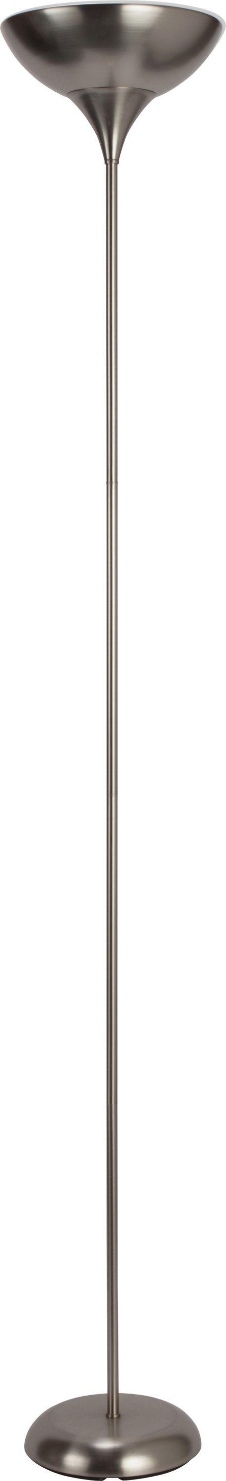 Argos Home Torchiere Uplighter Floor Lamp - Brushed Chrome