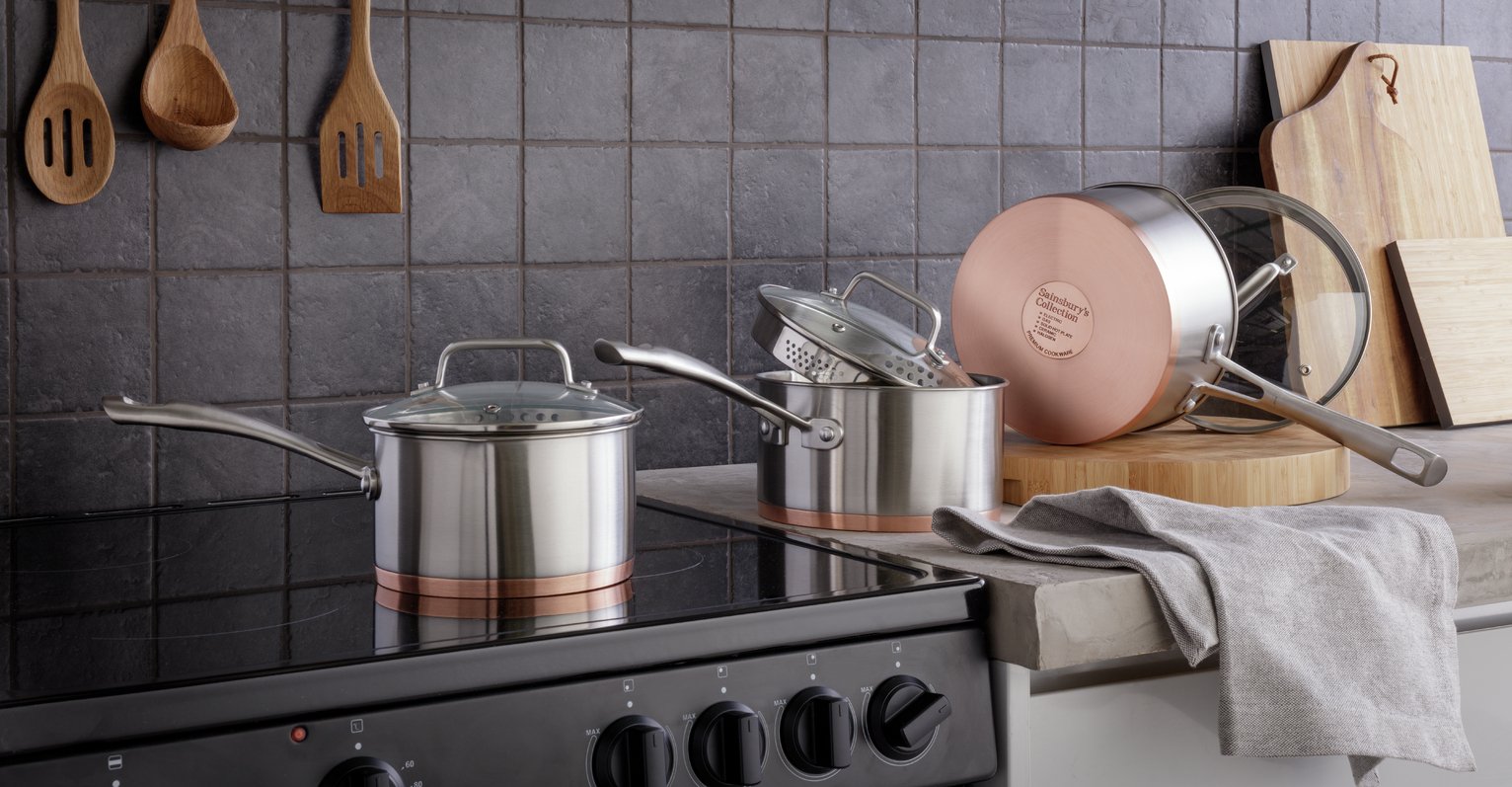 Argos Home 3 Piece Copper Base Pan Set Review