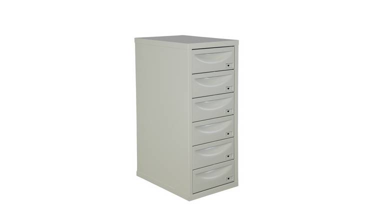 Buy Pierre Henry 6 Drawer Multi Filing Cabinet Grey Filing