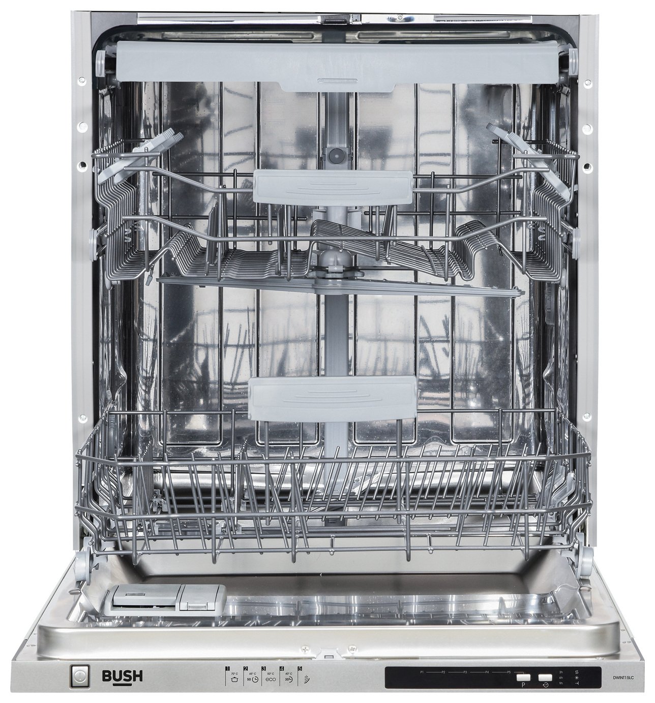 Bush DWINT15LC Full Size Full Integrated Dishwasher - Silver