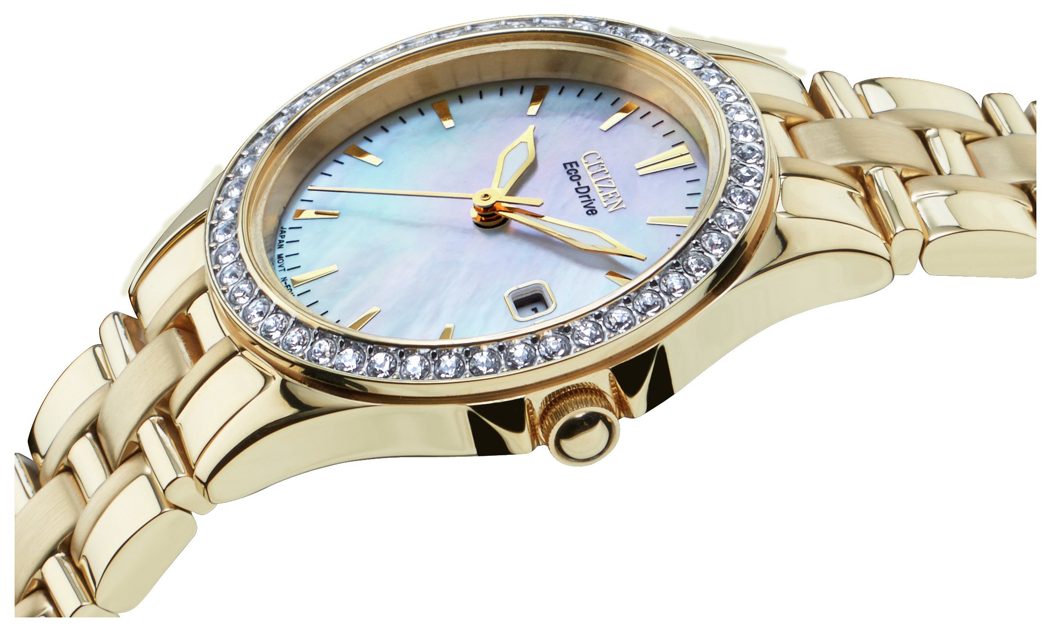 swarovski crystal bangle watch