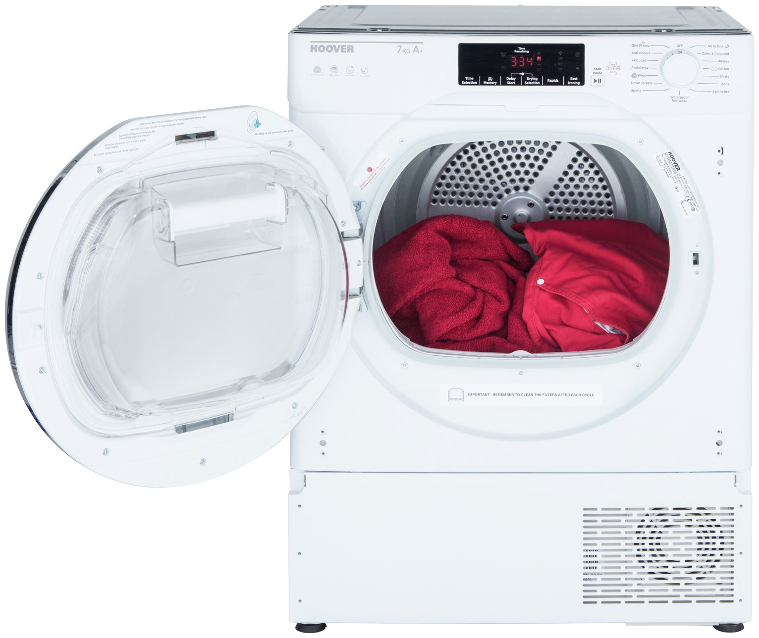 Hoover HTDBWH7A1TCE Integrated Heat Pump Tumble Dryer Reviews