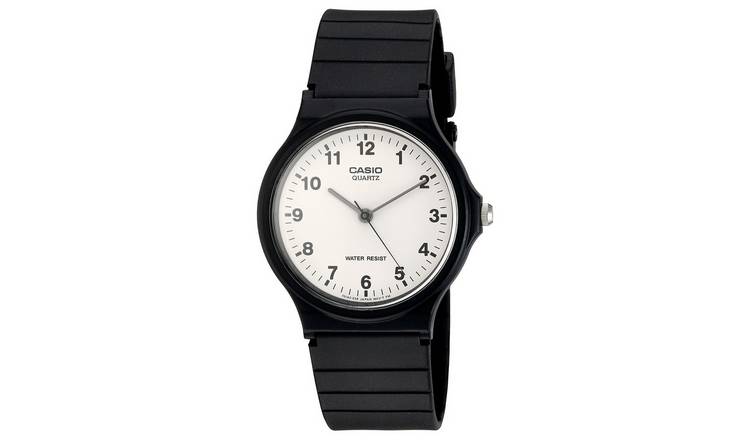 Casio analog 2025 watch black