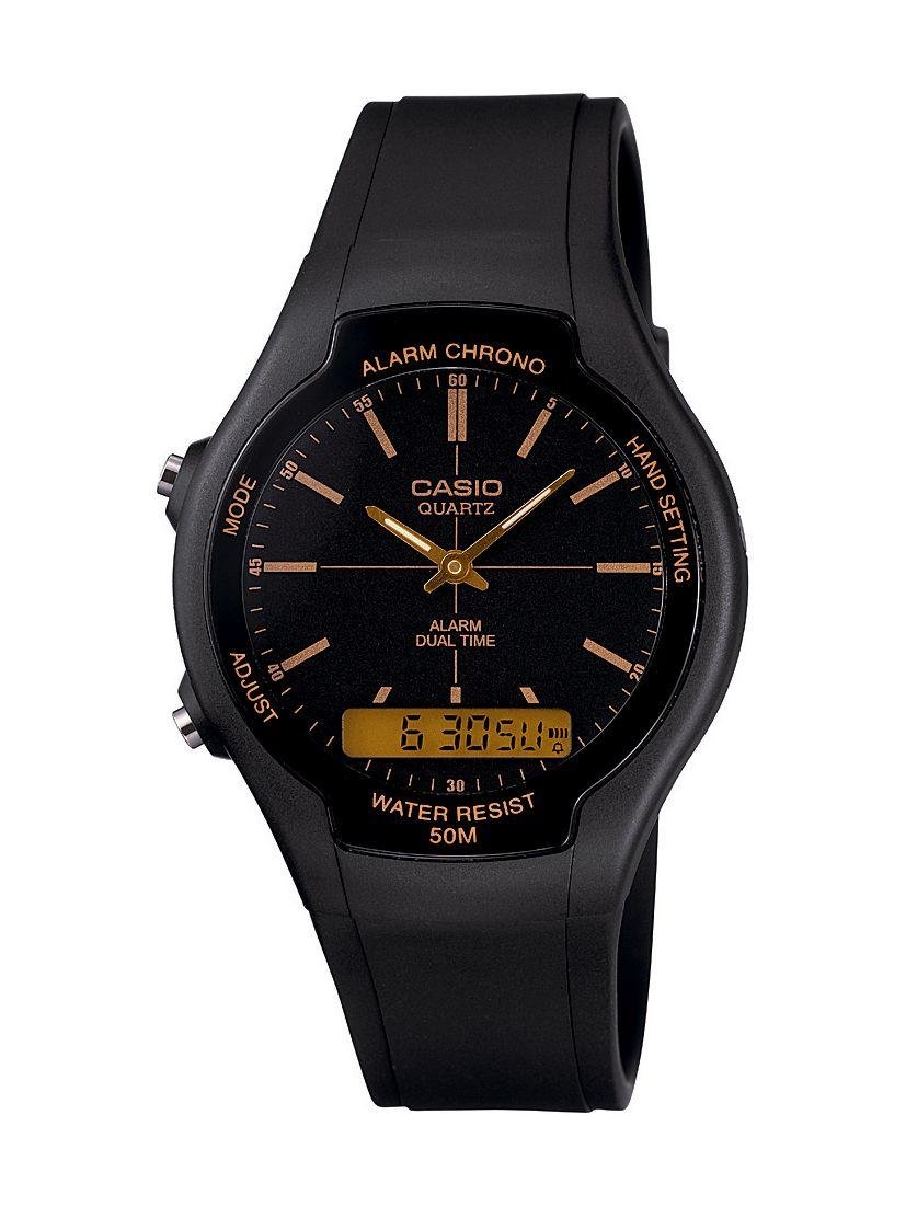 Casio Men's Alarm And  Black Resin Strap Watch