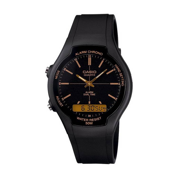 Casio Alarm And  Black Resin Strap Watch 0
