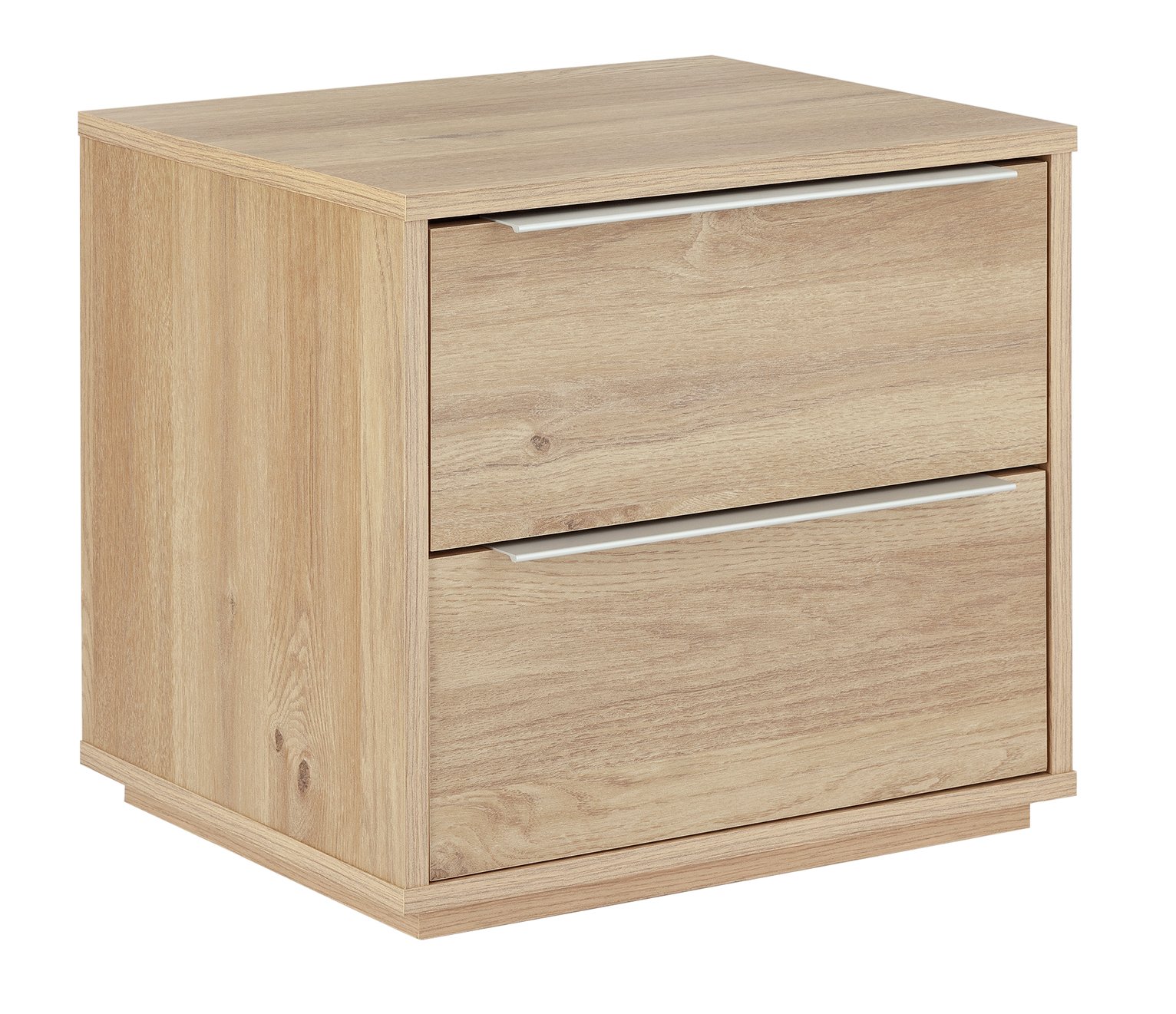 Argos Home Holsted 2 Drawer Bedside Table - Oak Effect