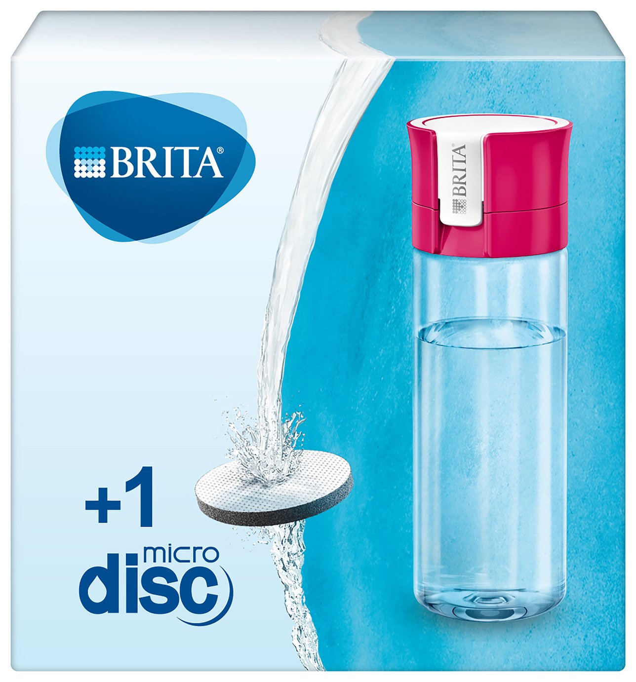 Brita Water Filter Bottle - Pink - 600ml