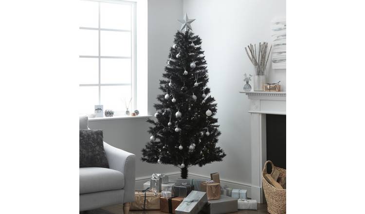 Argos Home 6ft Lapland Christmas Tree - Black