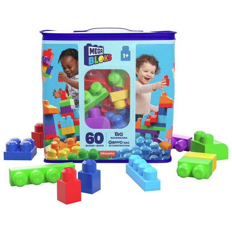 Mega Bloks 60 Piece First Builders Big Building Bag- Classic 0