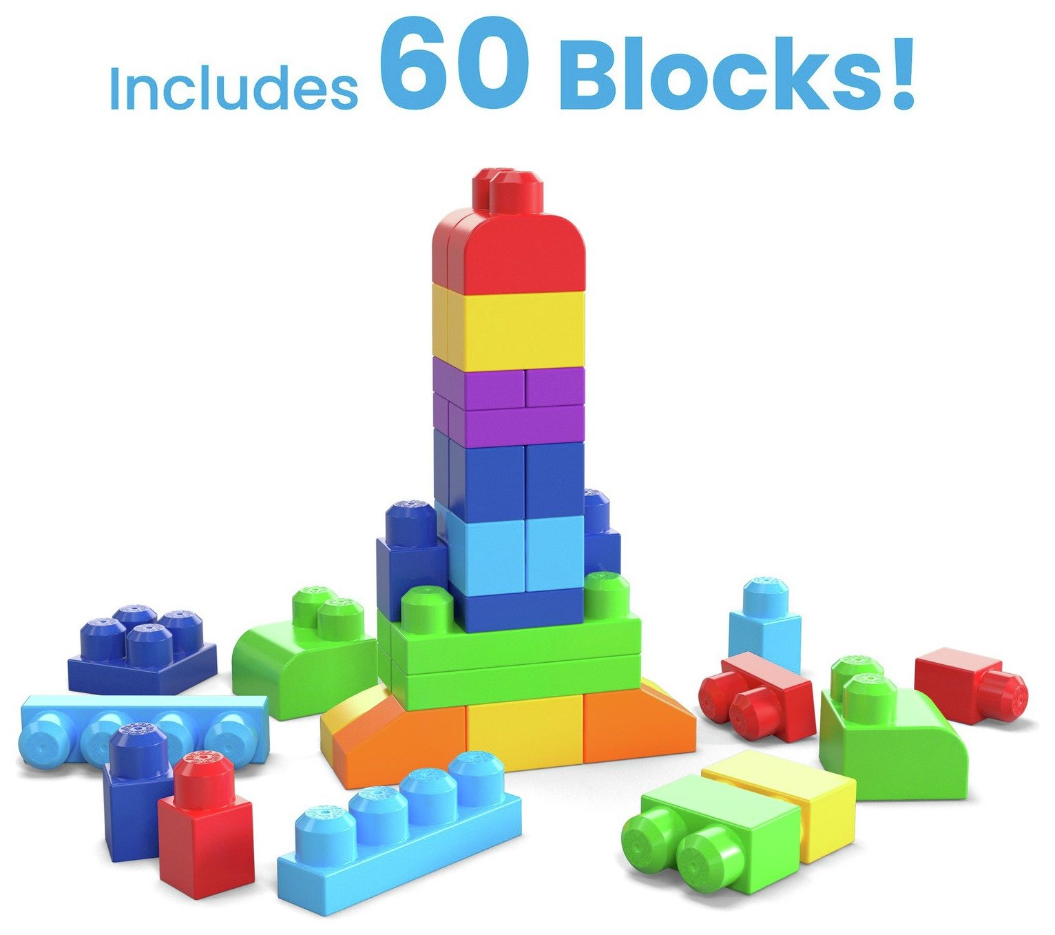Mega Bloks 60 Piece First Builders Big Building Bag- Classic Review