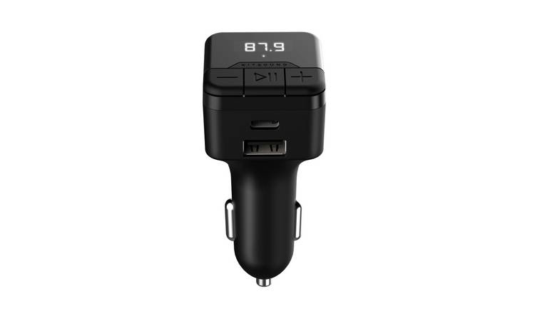 Kitsound MYFM3 Bluetooth 5.0 FM Transmitter - Black