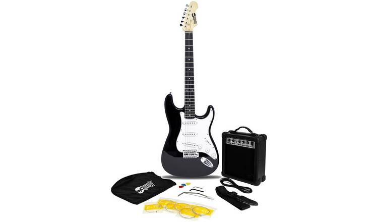 RockJam Electric Guitar Kit With Amp - Black