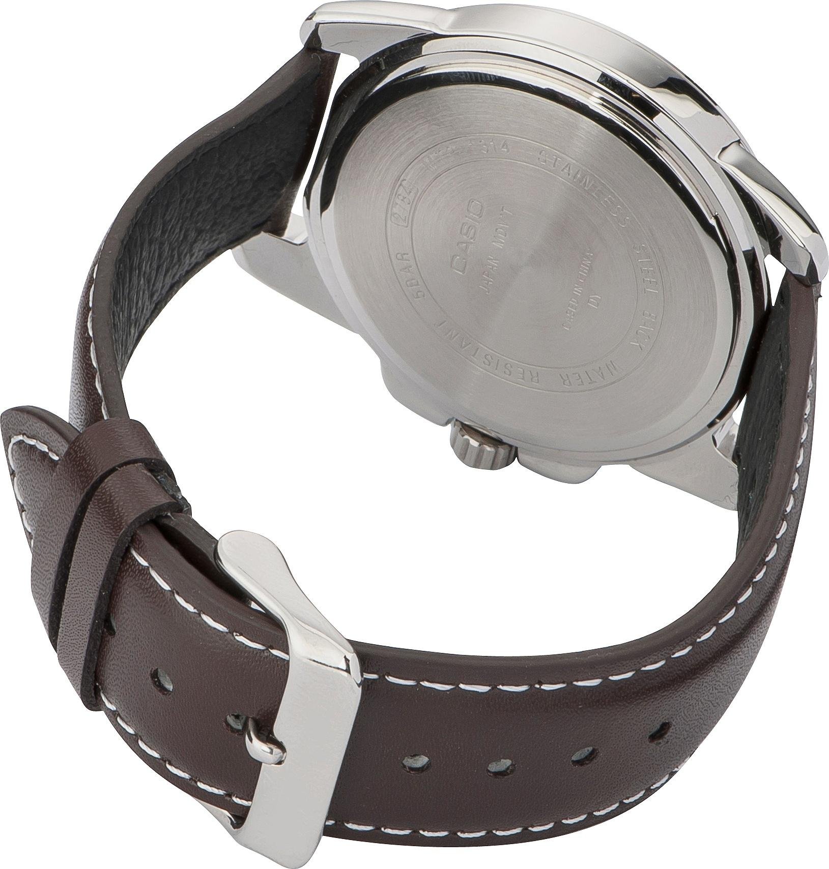 Casio Men's Brown Genuine Leather Strap Watch Review