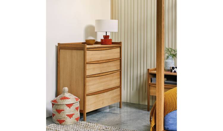 Wicker chest deals of drawers argos