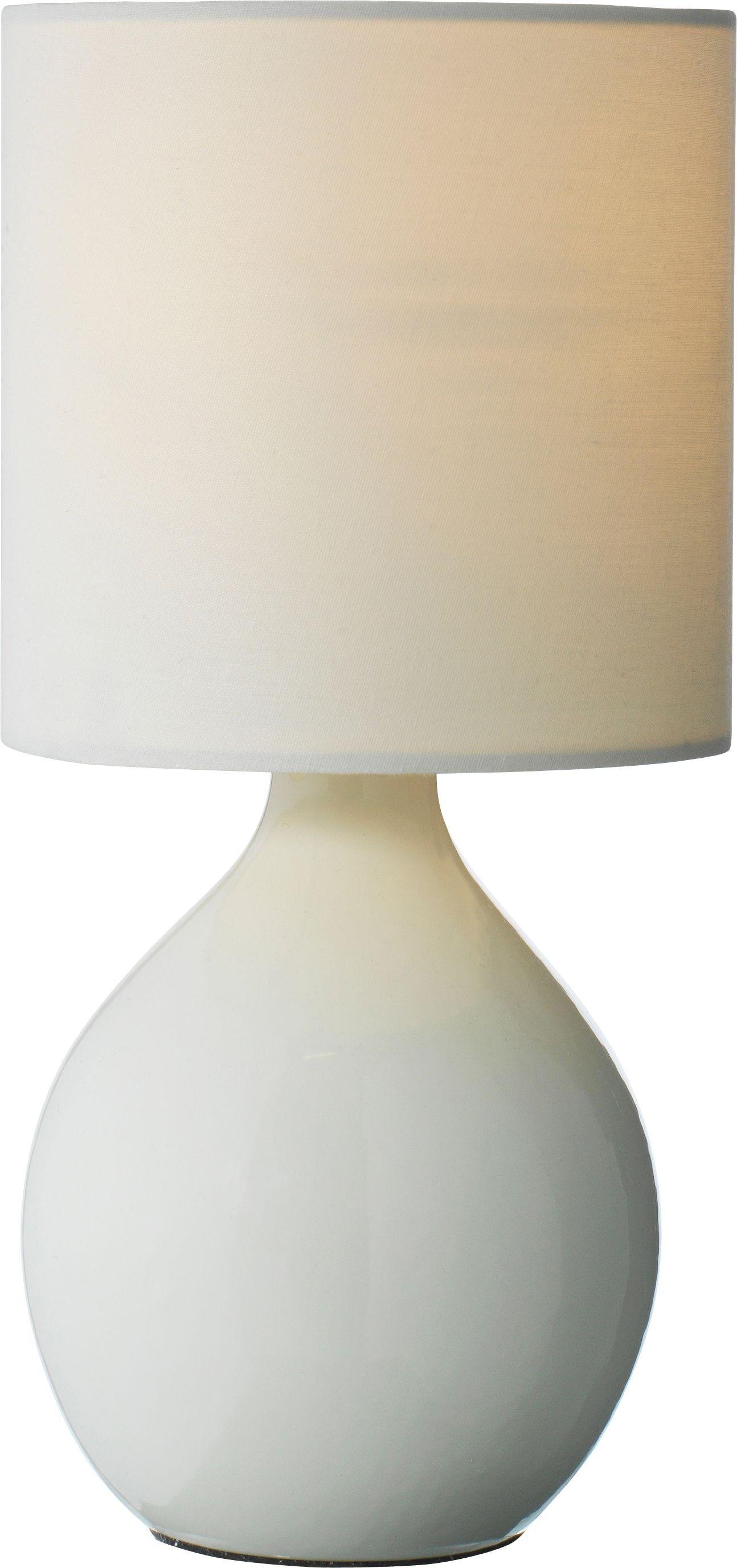 Argos Home Round Ceramic Table Lamp - Cotton Cream