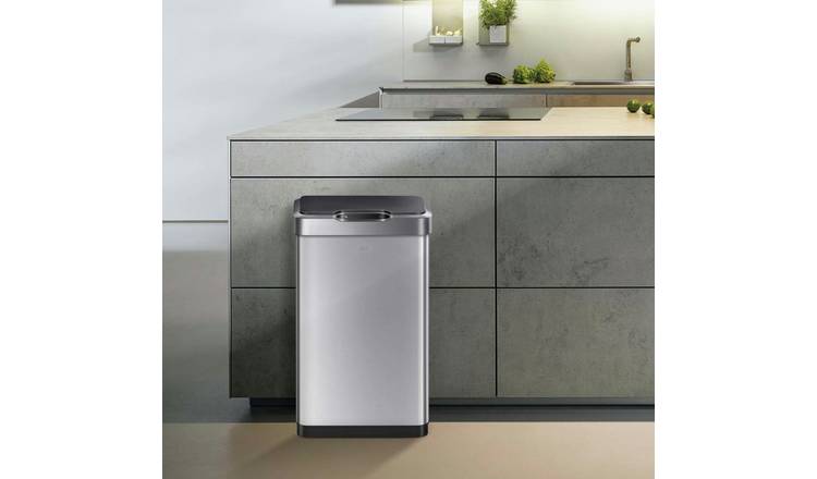 EKO Mirage T 50 Litre Kitchen Sensor Bin - Stainless Steel