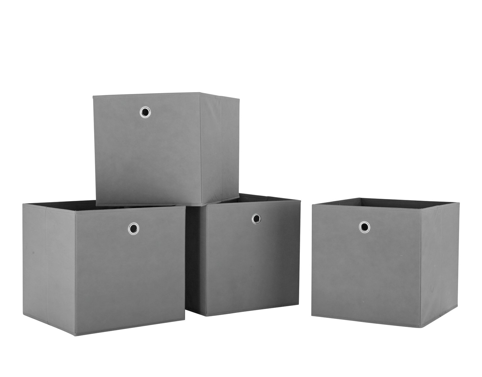 Habitat Set of 4 Squares Plus Boxes - Grey