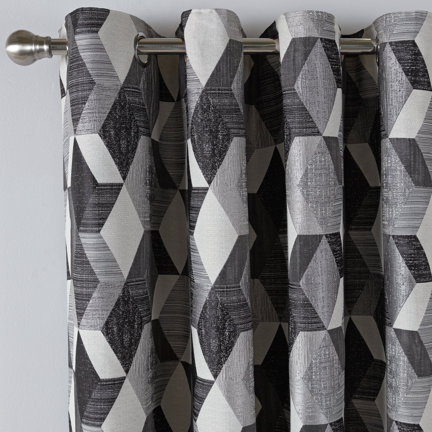 Argos Home Geometric Lined Eyelet Curtains Review