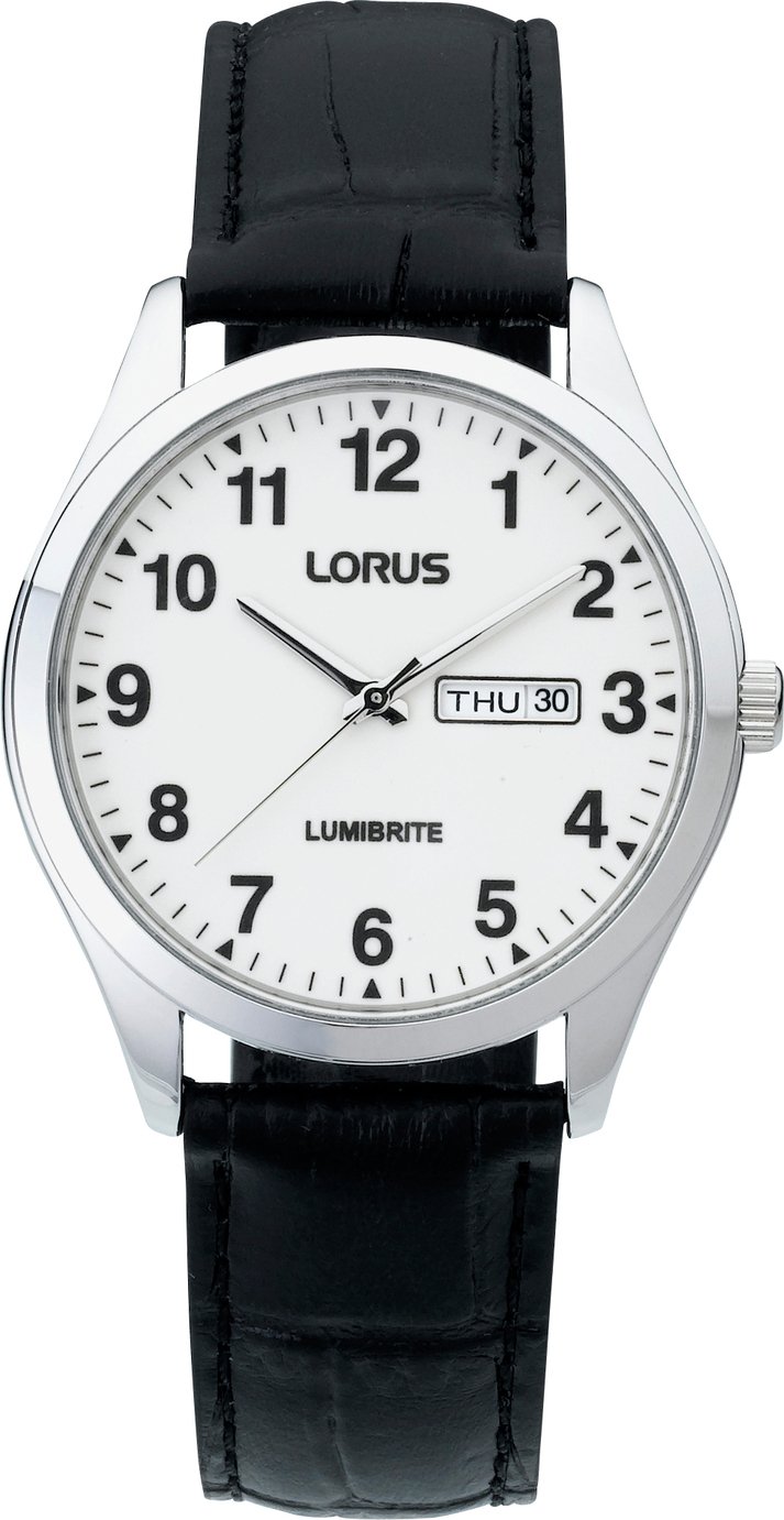 Lorus Mens Lumibrite Black Strap Reviews