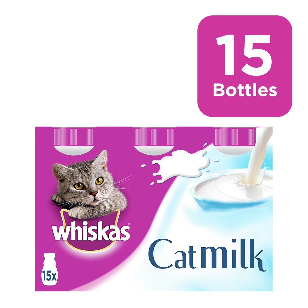 Whiskas Cat Treat Milk Bottles 15x200ml