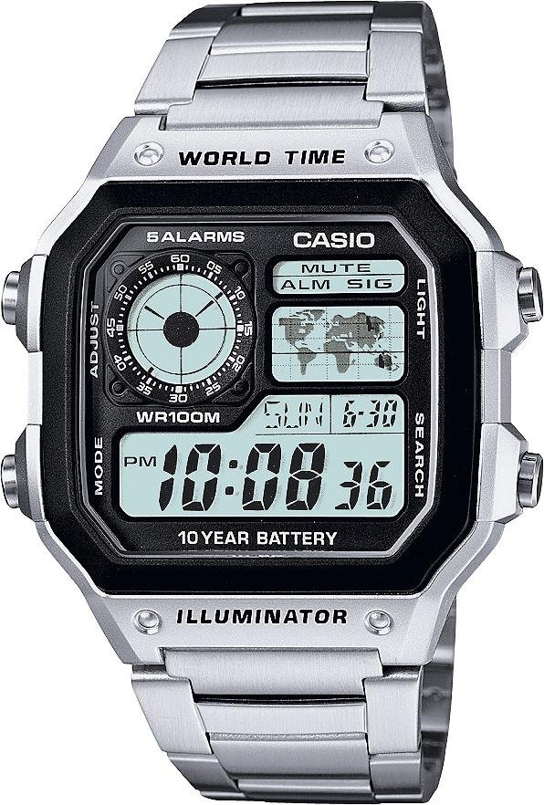 casio steel watch