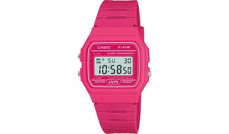 Casio  Ladies Pink Resin Strap Watch