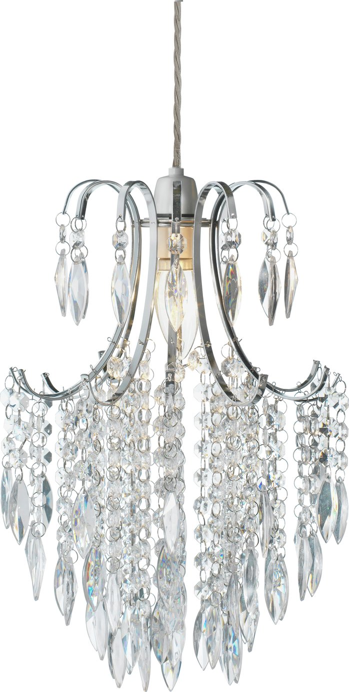Argos Home Kirsty Beaded Shade - Clear