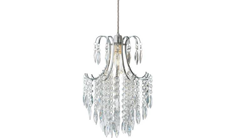 Buy Argos Home Kirsty Beaded Shade Clear Lamp shades Argos