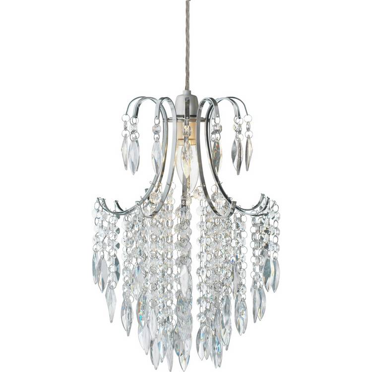 Argos Home Kirsty Beaded Easy Fit Pendant Shade - 25cm 0