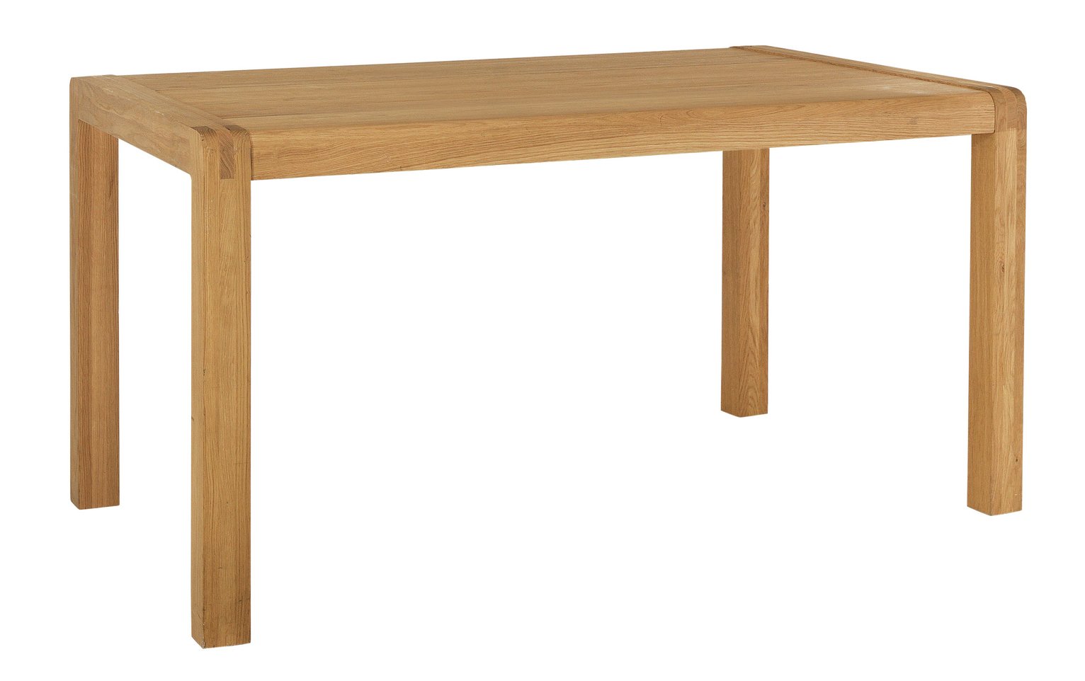 Habitat Radius Solid Oak 6 Seater Dining Table