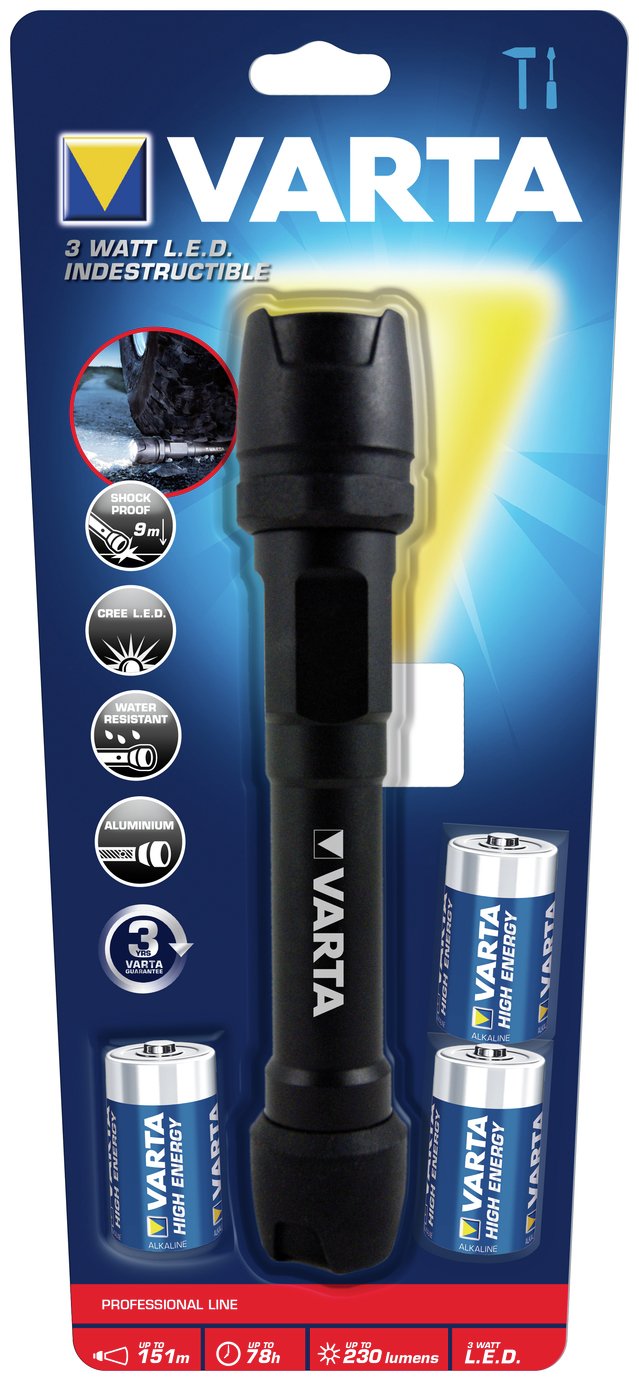 VARTA 3W Indestructible LED Torch