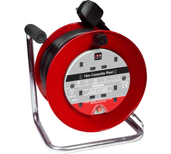 Buy Masterplug 4 Socket Cable Reel - 15m at Argos.co.uk - Your Online ...