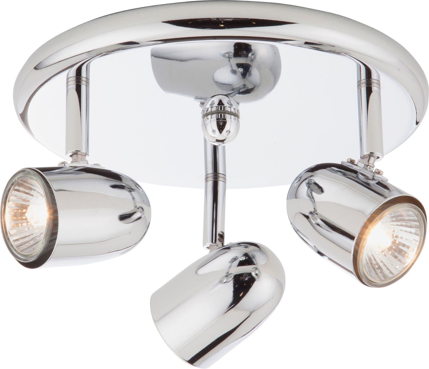 Argos Home Arizona 3 Spotlight Ceiling Plate - Chrome