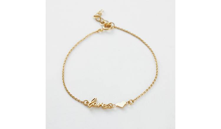 Revere Gold Plated Sterling Silver Love Bracelet