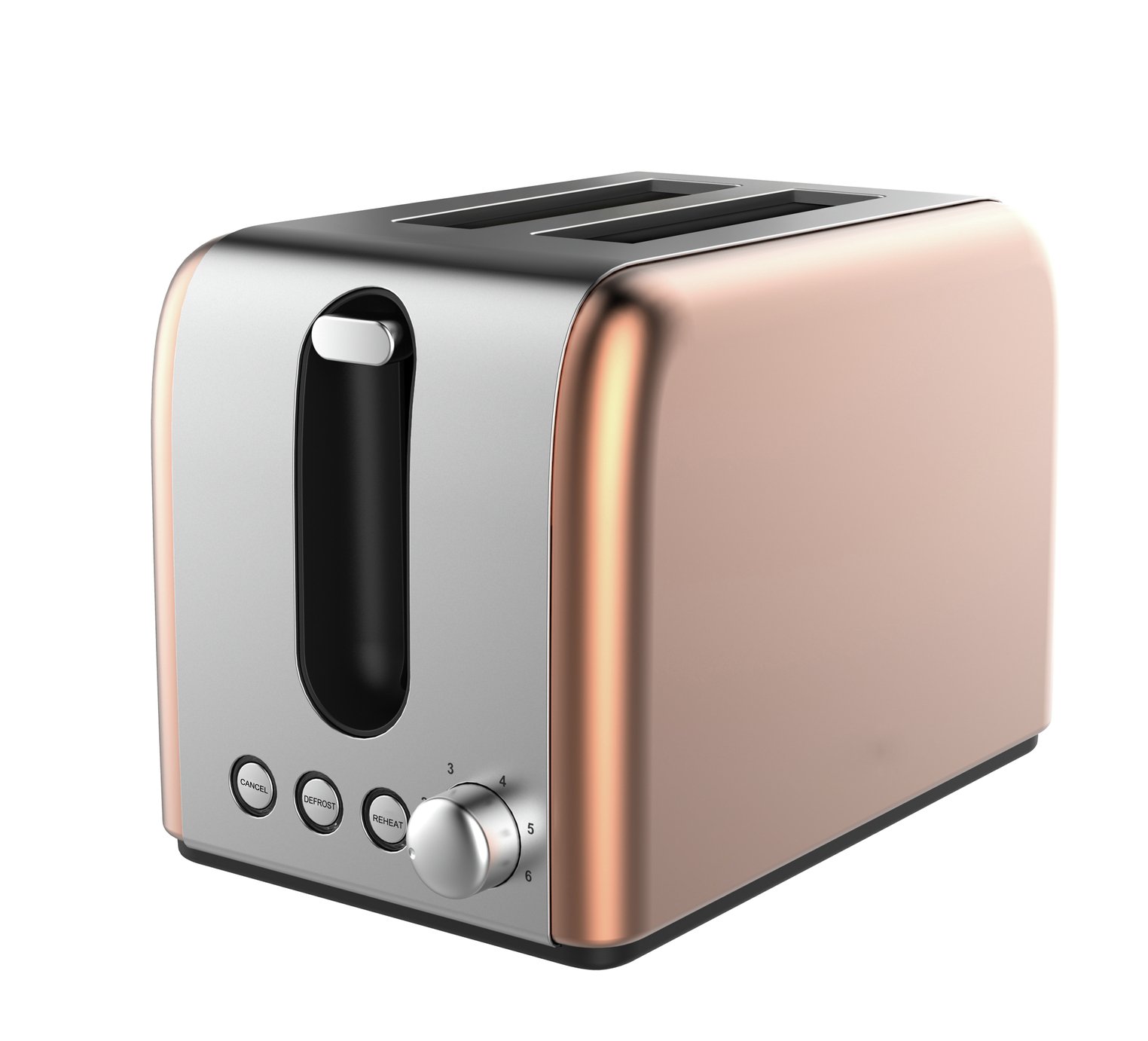 Cookworks Bullet 2 Slice Toaster - Copper