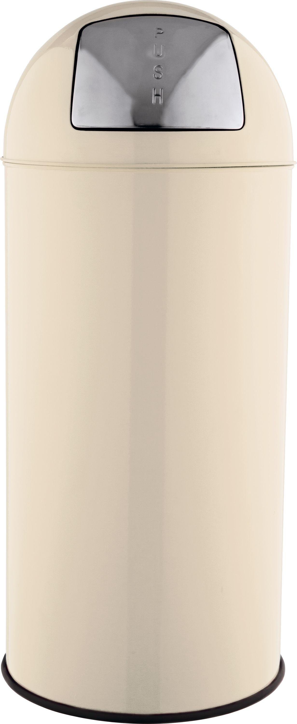 Argos Home 30 Litre Round Touch Top Kitchen Bin - Cream