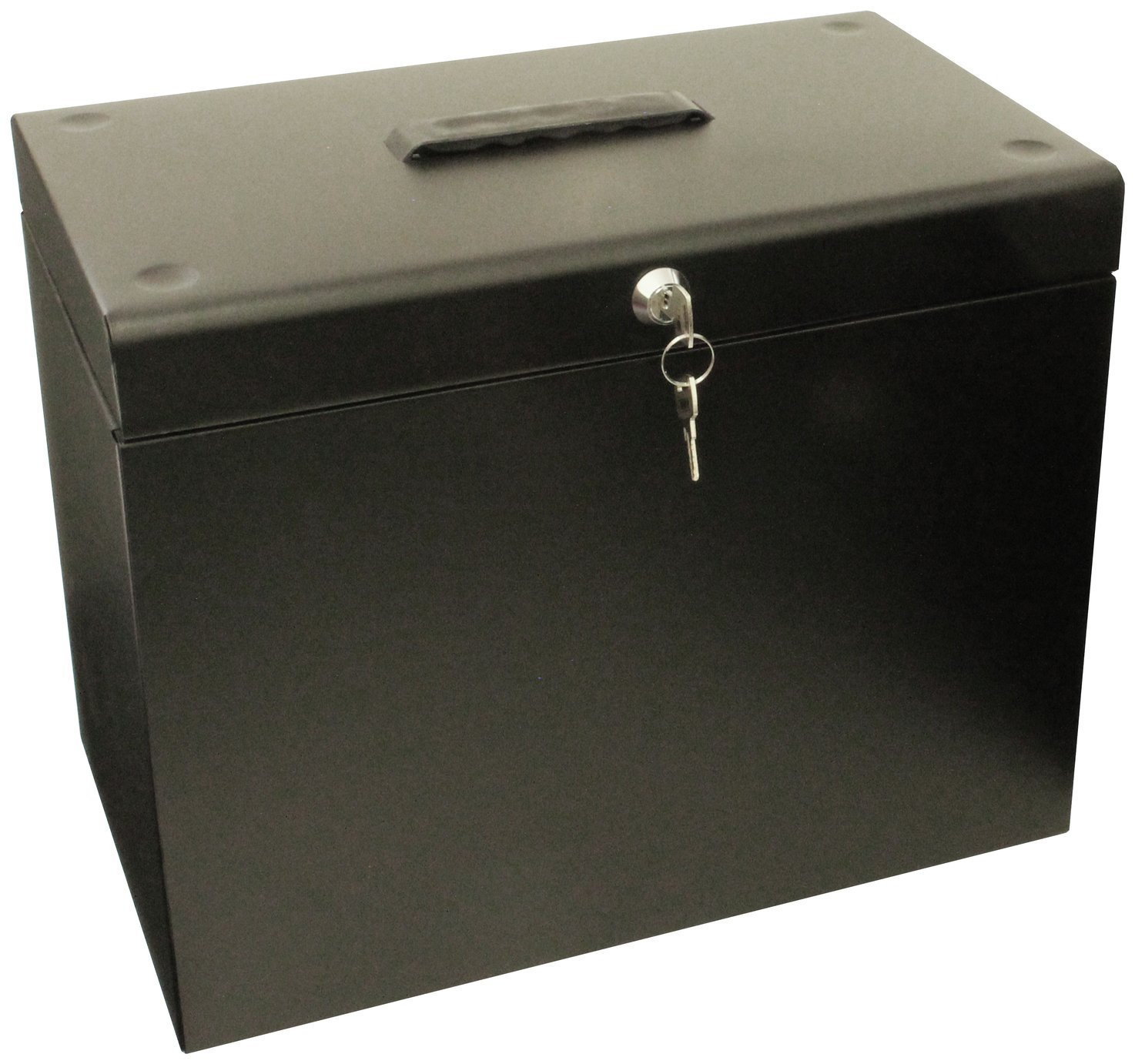 Cathedral A4 Metal Box File - Black