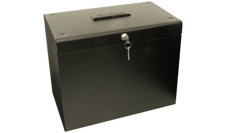 Cathedral A4 Metal File Box - Black