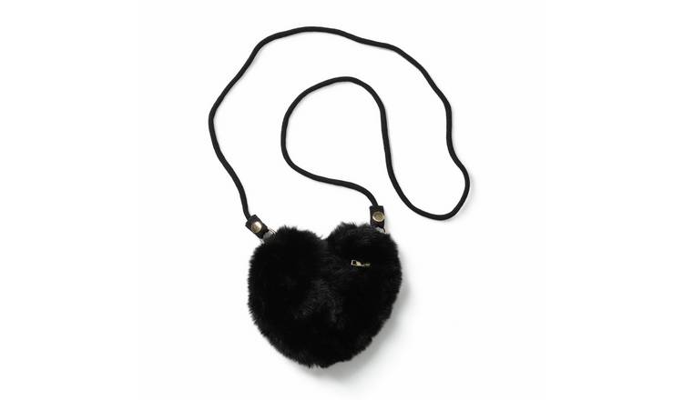 Flitzy Heart Shaped Faux Fur Bag