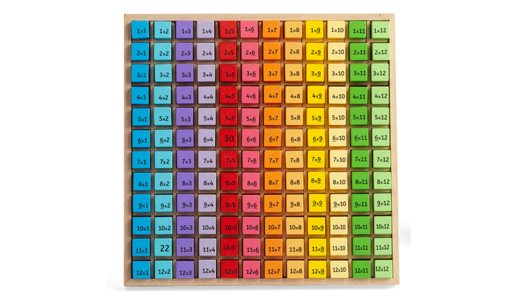 Bigjigs Toys Times Table Tray - 3 Years +