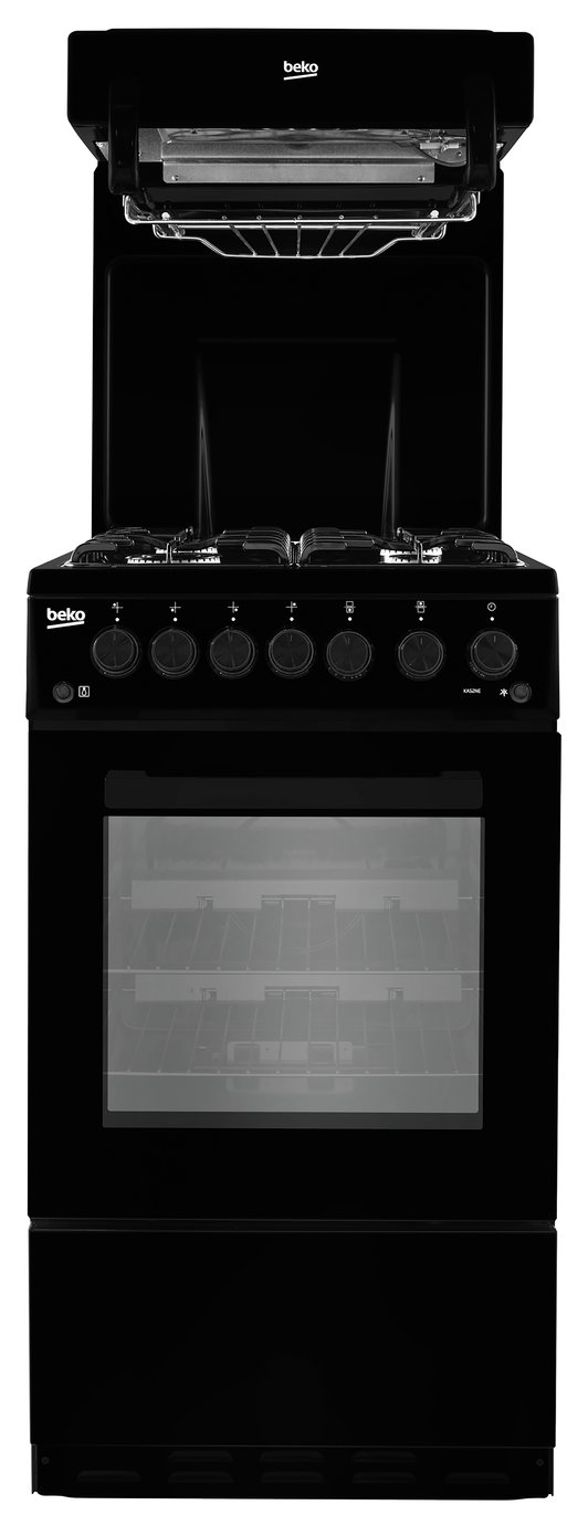 Beko KA52NEK 50cm Single Oven Gas Cooker - Black
