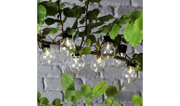 Outdoor solar store festoon lights