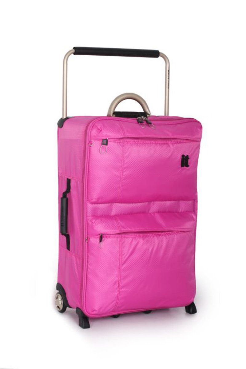 IT World's Lightest Medium 2 Wheel Suitcase - Pink