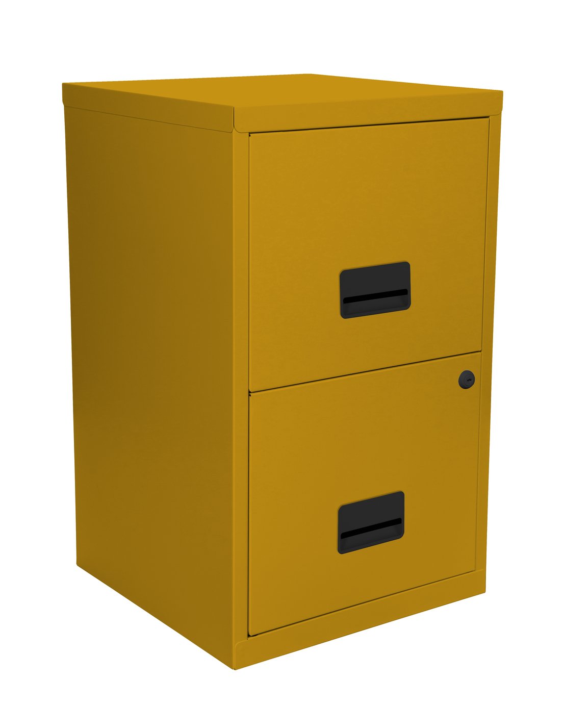 Pierre Henry 2 Drawer Metal Filing Cabinet - Mustard Yellow
